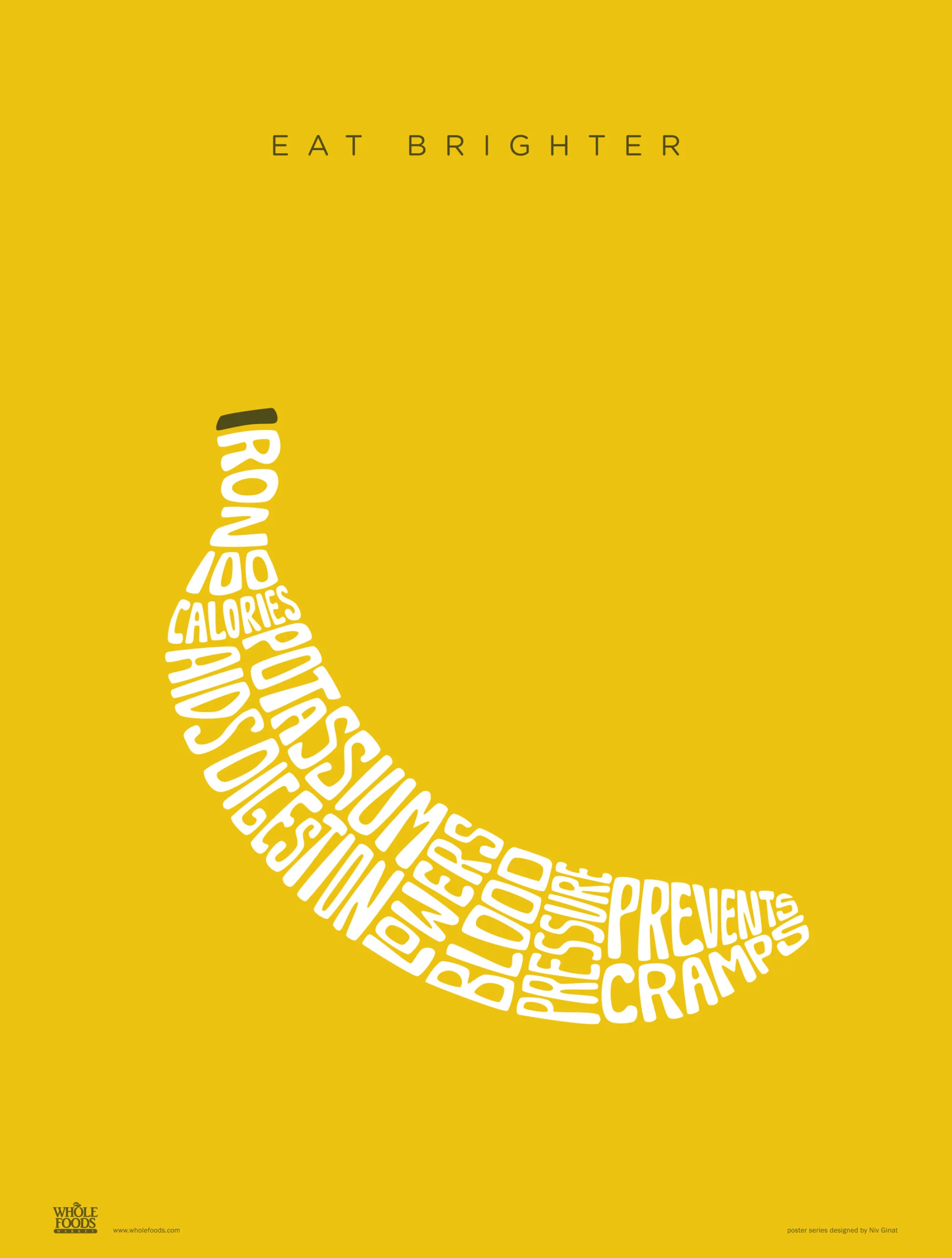 Typographic Fruit Post Series