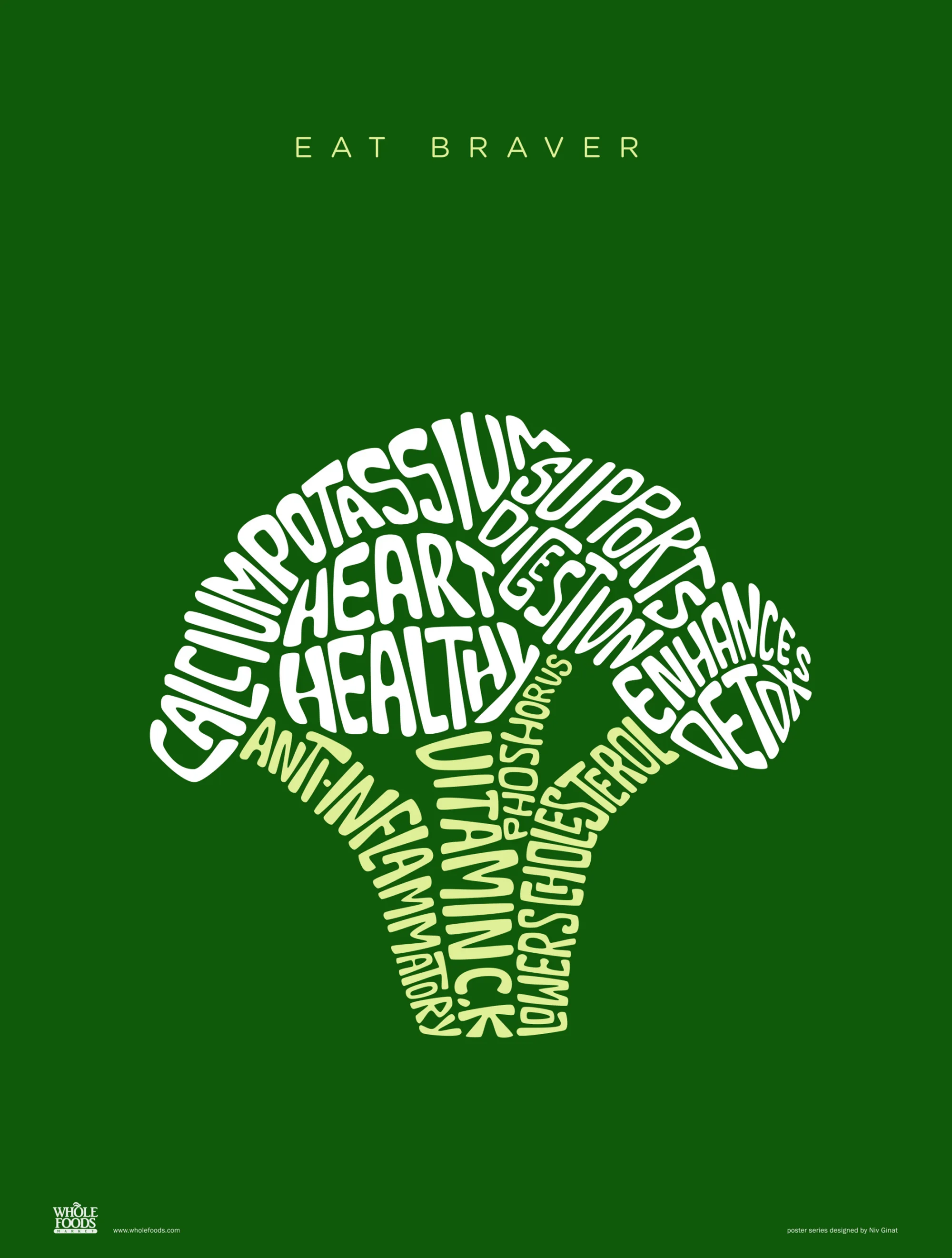 Typographic Fruit Post Series